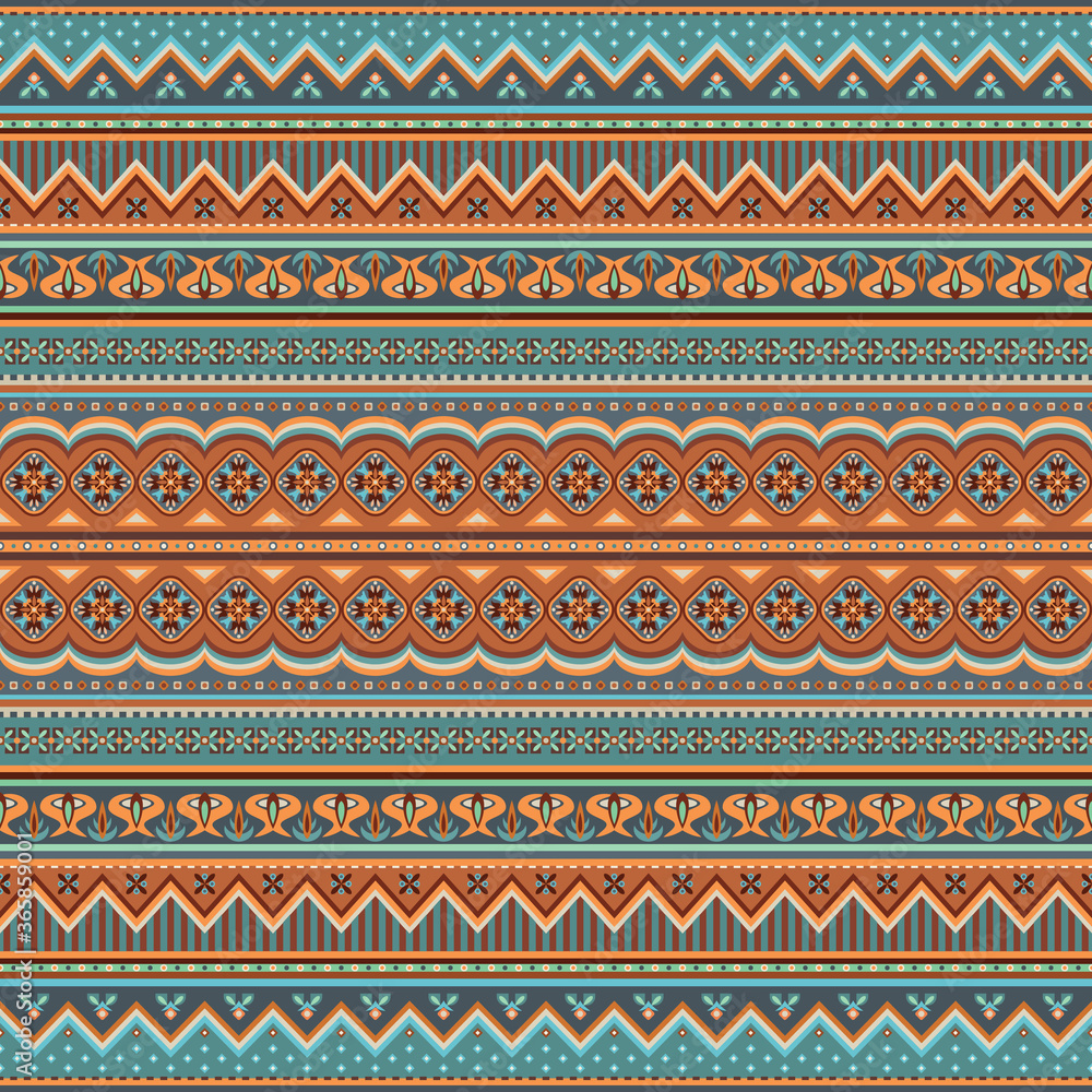 Abstract ethnic stripe pattern, vector background Abstract ethnic stripe pattern, vector background