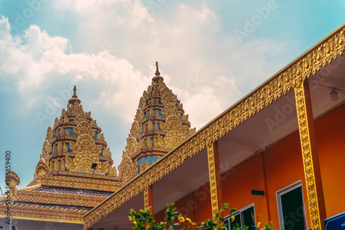 View of Wat Chantaransay or Candaransi Pagoda - Khmer pagoda 2020