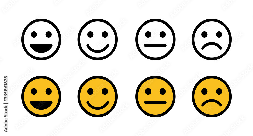 Set of Smile icons. Smile vector icon. Emoticon Icon vector. Emoji Set of Smile icons. Smile vector icon. Emoticon Icon vector. Emoji