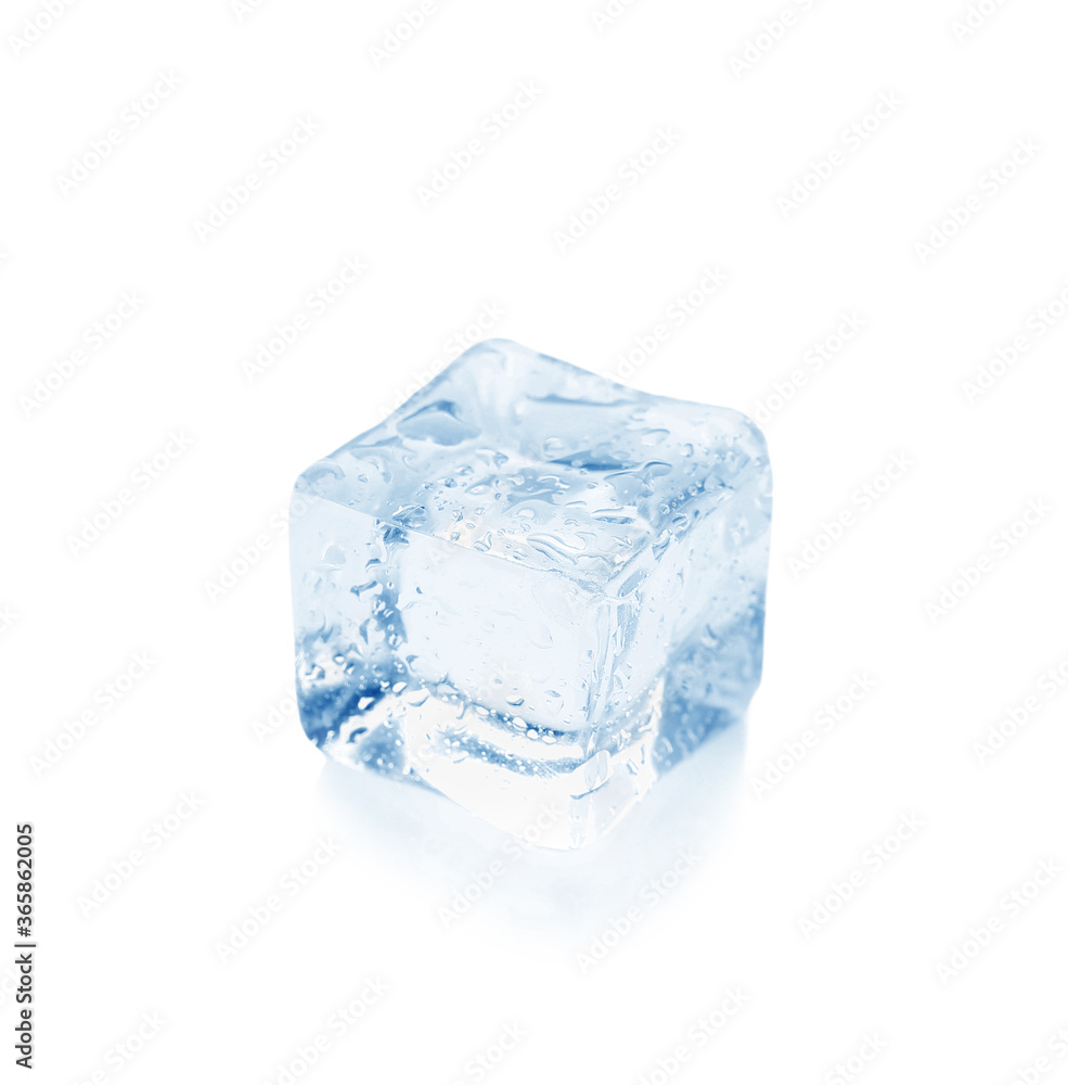 Ice cube on white background Ice cube on white background