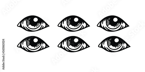 vector illustration of a eye