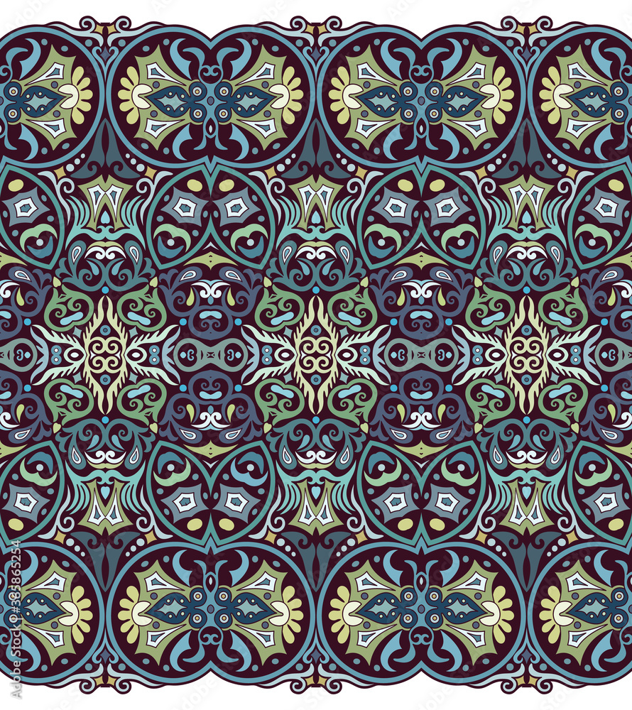 Abstract ethnic nature tile stripe seamless border Abstract ethnic nature tile stripe seamless border