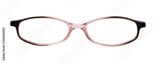 Glasses isolated on white background for applying on a portrait. Design element with clipping path