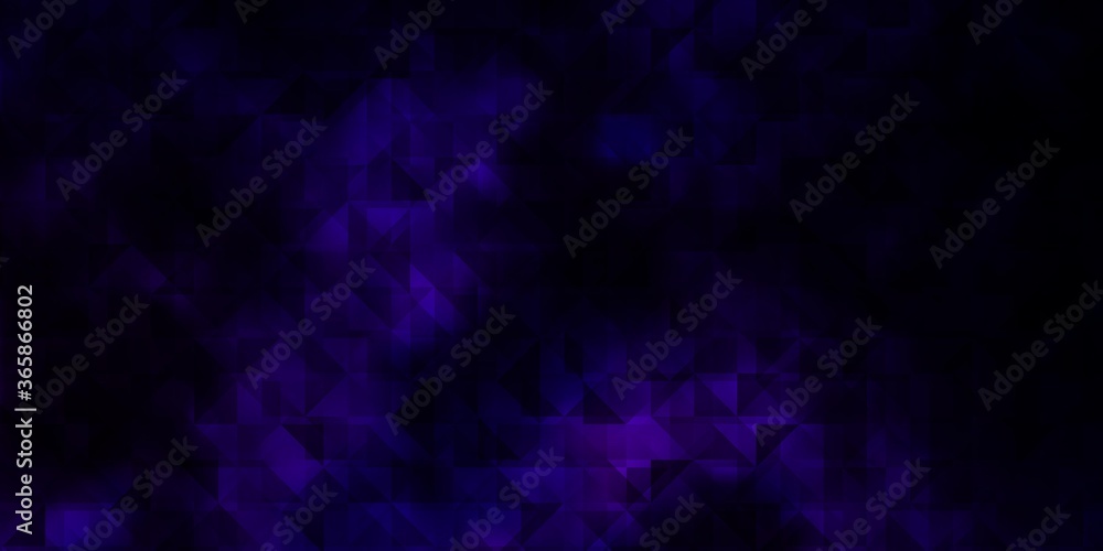 Dark Purple vector pattern with polygonal style. Dark Purple vector pattern with polygonal style.