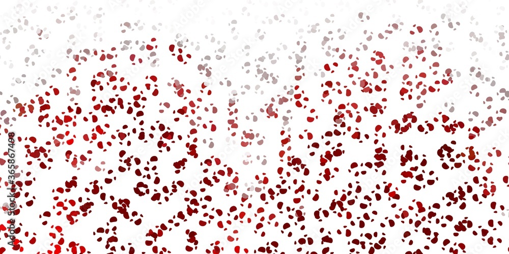 Light red vector template with abstract forms.
