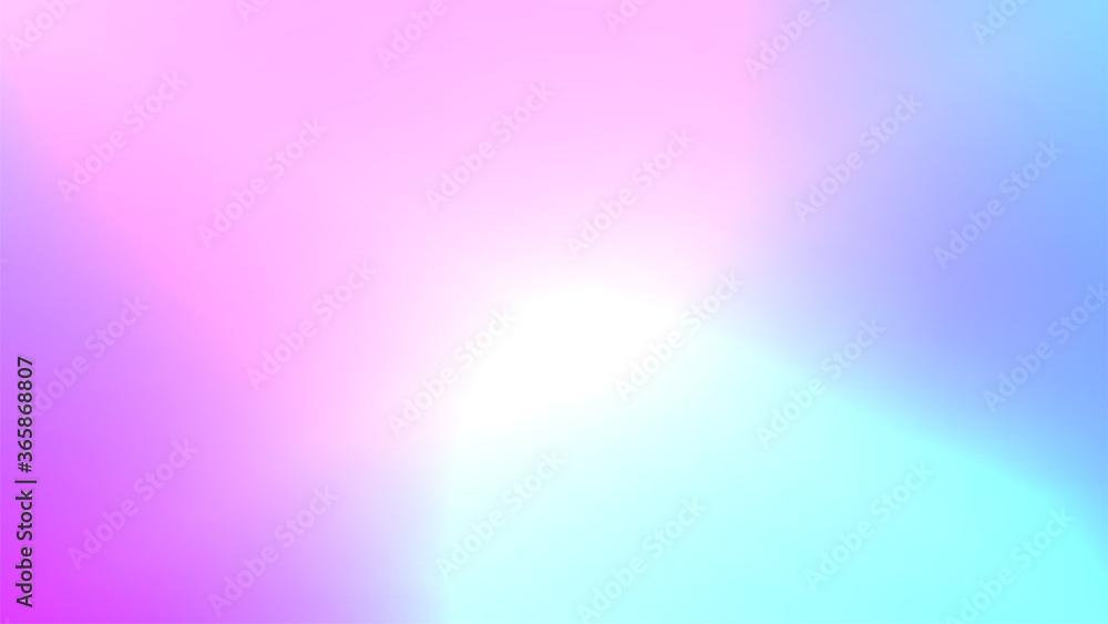 Blurred gradient background. Bright pink blue and purple colors. Abstract liquid shape. Soft vector backdrop