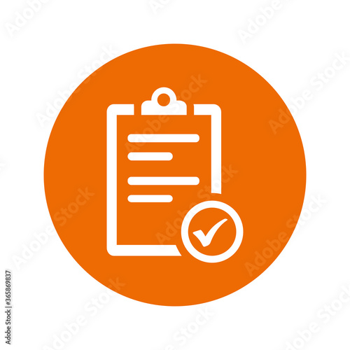 Agreement or directory submission vector icon