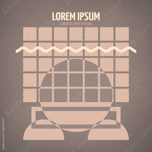 Abstract geometric modern symmetric design