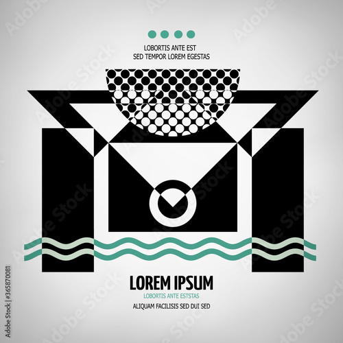 Abstract geometric modern symmetric design