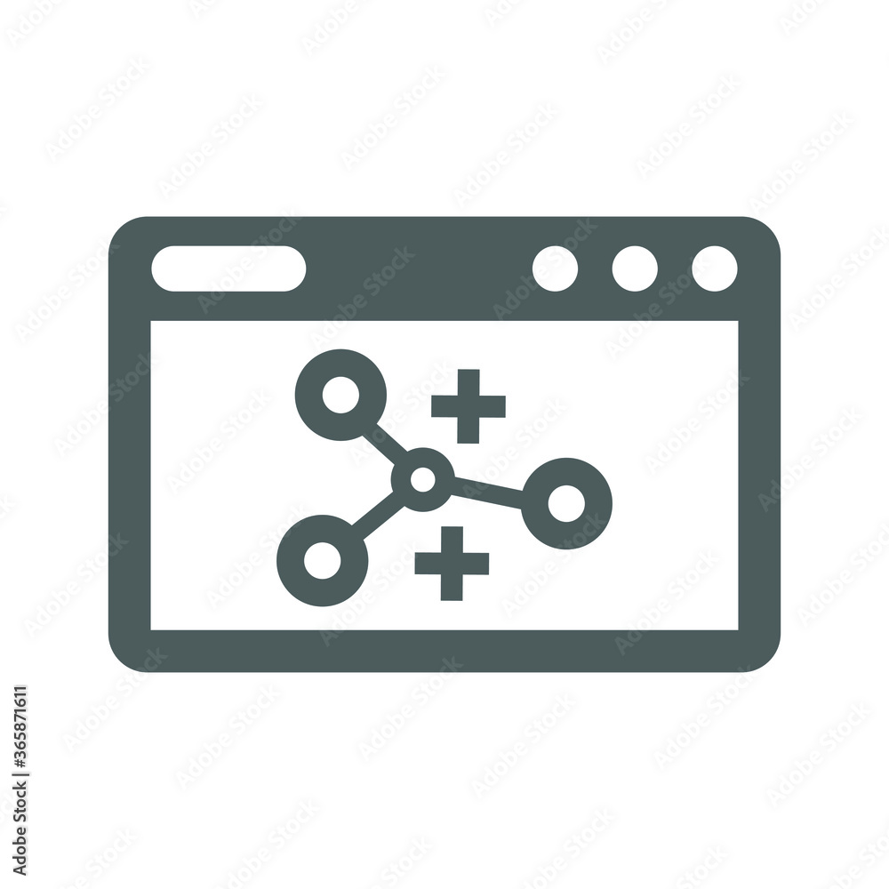 SEO, link building icon / gray vector SEO, link building icon / gray vector