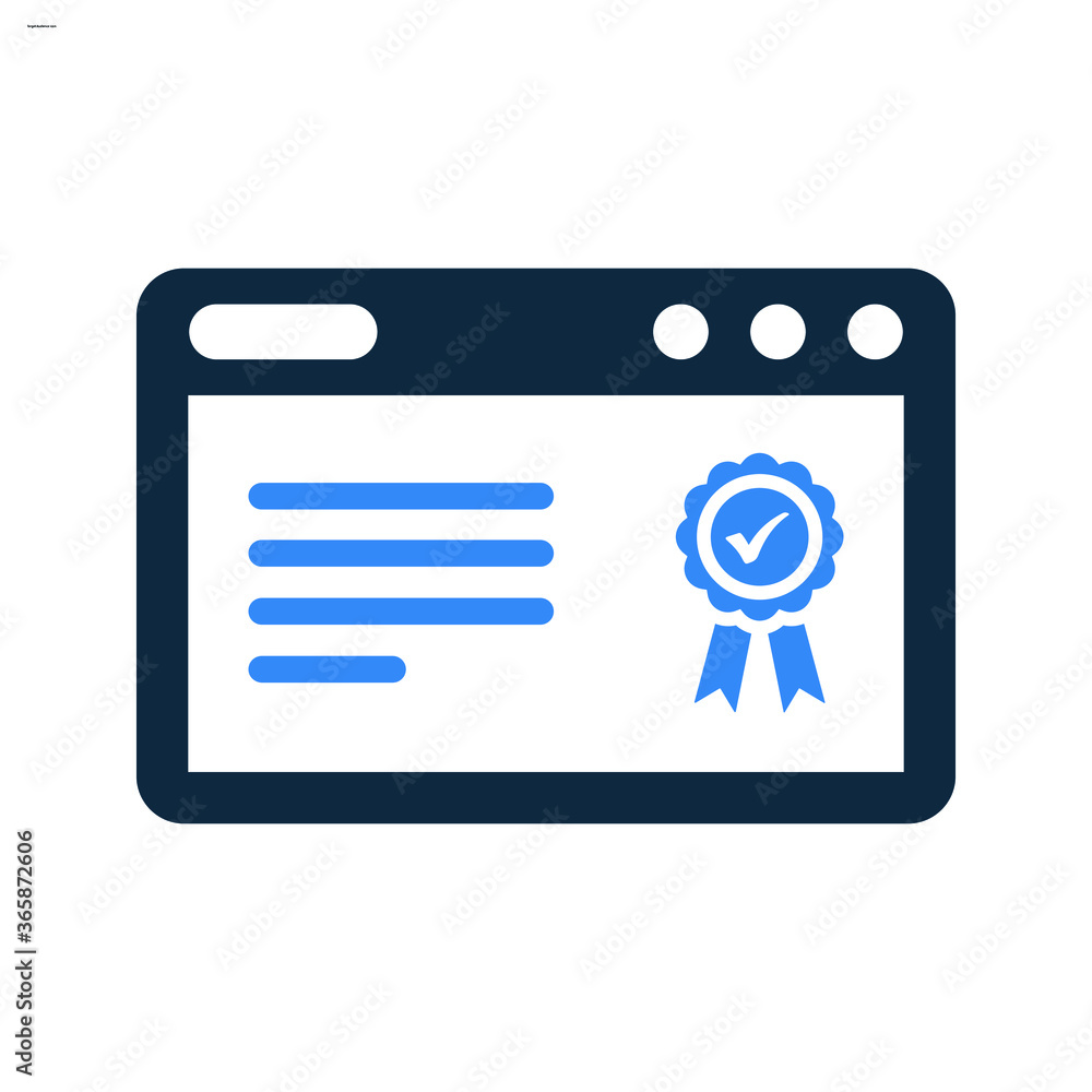 Web page Quality icon / vector icon Web page Quality icon / vector icon