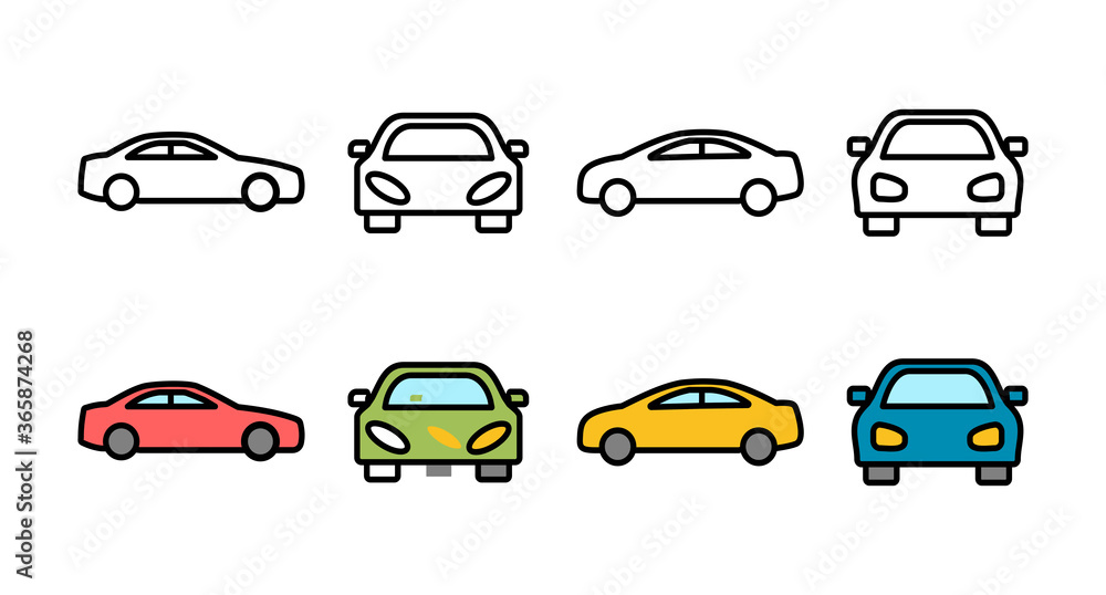 set of Car icons. Car icon vector