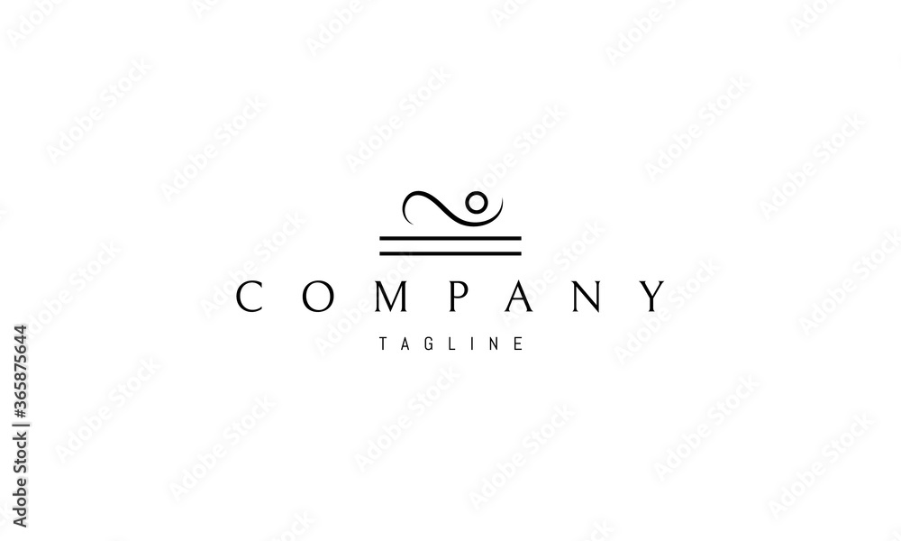 Vector logo on which an abstract image of a man doing yoga. Vector logo on which an abstract image of a man doing yoga.