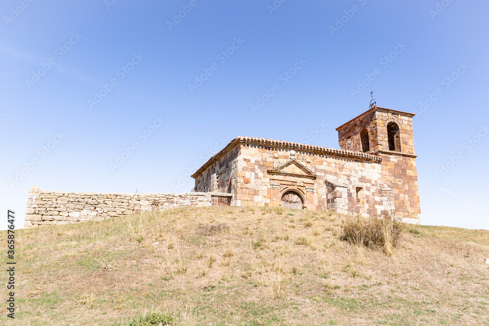 church of San Millan Abad in Torrelara (land of Lara), province of Burgos, Castile and Leon, Spain