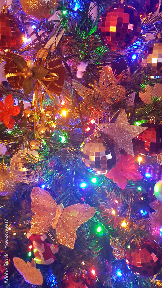 background with christmas decorations