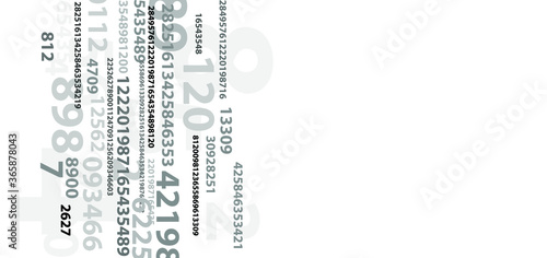background with numbers in rhythmic dimensions.	