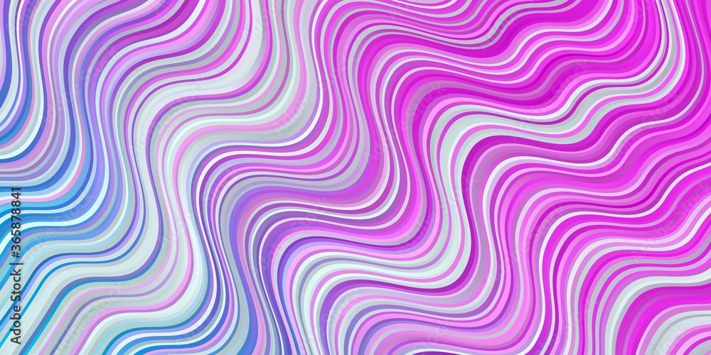 Light Pink, Blue vector background with curves. Abstract illustration with gradient bows. Pattern for ads, commercials. Light Pink, Blue vector background with curves. Abstract illustration with gradient bows. Pattern for ads, commercials.