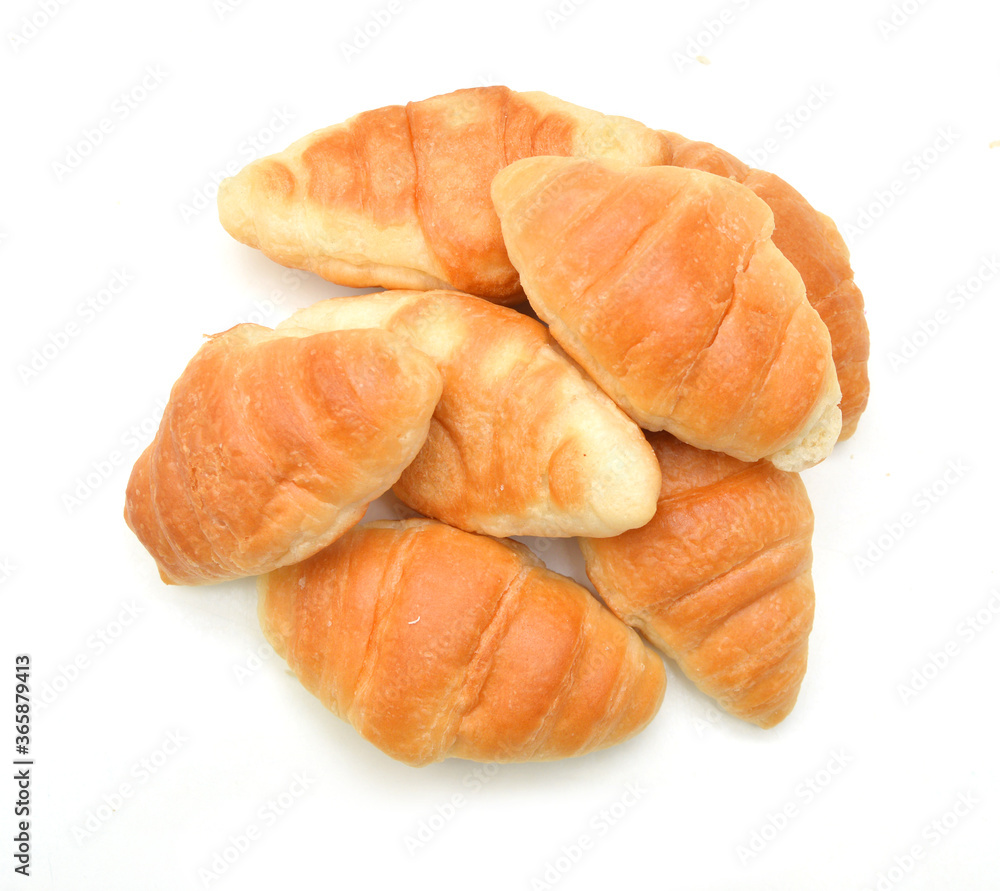 Fresh and tasty croissant over white background Fresh and tasty croissant over white background