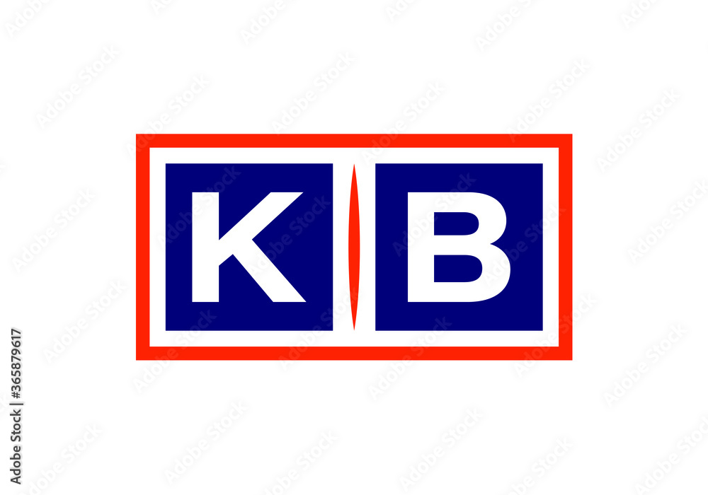 Initial Monogram Letter K B Logo Design Vector Template. K B Letter Logo Design Initial Monogram Letter K B Logo Design Vector Template. K B Letter Logo Design