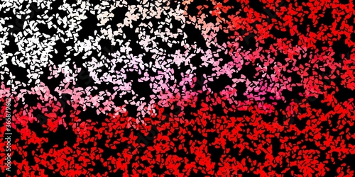 Dark red vector pattern with abstract shapes.