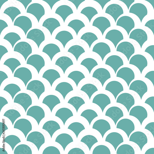 Seamless fish scales or snake skin pattern. Squama texture. Japanese traditional mermaid ornament.