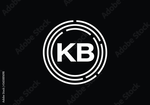 Free Download Initial Monogram Letter K B Logo Design Vector Template. K B Letter Logo Design - GFXLoad