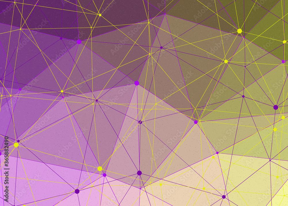 Obraz premium Absinthe color Abstract color Low-Polygones Generative Art background illustration