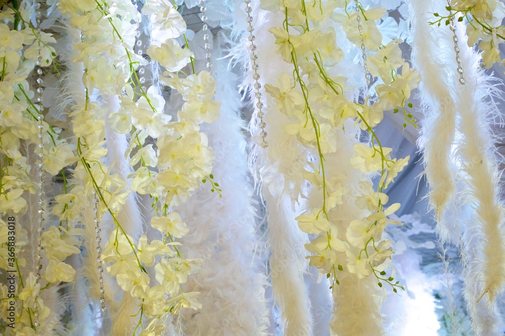Fototapeta premium The composition is made by florists from fresh flowers.