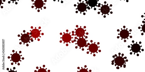 Light brown vector texture with disease symbols.