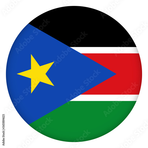 Free Download Flag of South Sudan round icon, badge or button. National symbol. Template design, vector illustration. - GFXLoad