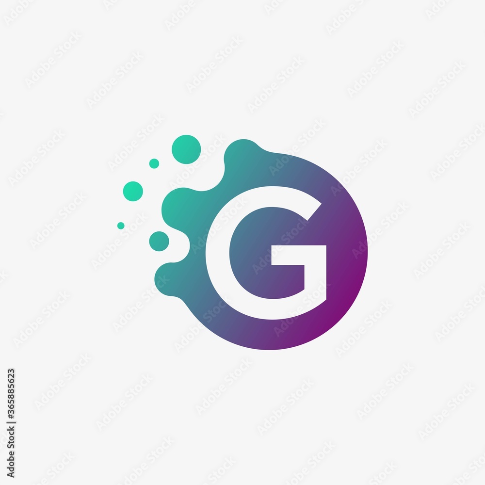Molecul logo design template with letter G inside, biology, connect, initial Molecul logo design template with letter G inside, biology, connect, initial