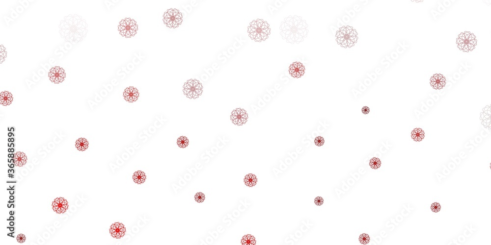 Light green, red vector natural layout with flowers. Light green, red vector natural layout with flowers.