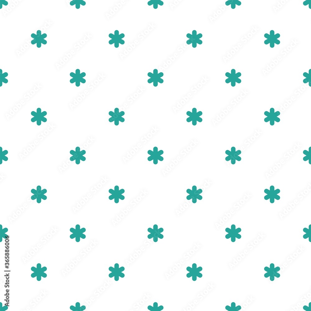 Seamless pattern with blue star or asterisk on white background. Seamless pattern with blue star or asterisk on white background.