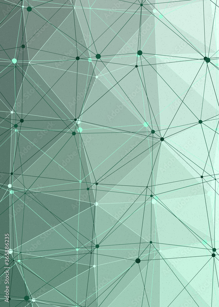 Obraz premium Spruce color Abstract color Low-Polygones Generative Art background illustration