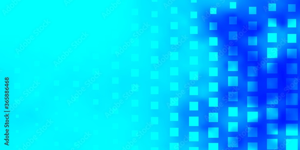 Light BLUE vector pattern in square style. New abstract illustration with rectangular shapes. Pattern for busines booklets, leaflets