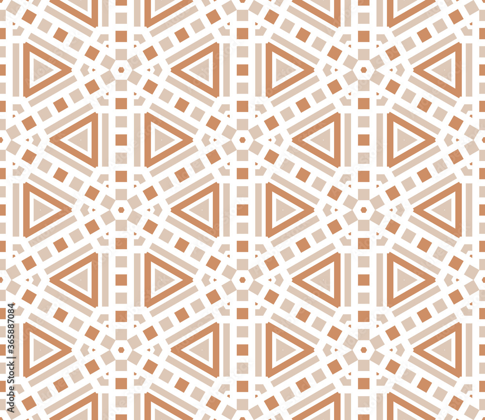 Abstract geo seamless pattern. Striped ornamental geometric background with hexagon. Wrapping paper. Vector illustration. Abstract geo seamless pattern. Striped ornamental geometric background with hexagon. Wrapping paper. Vector illustration.