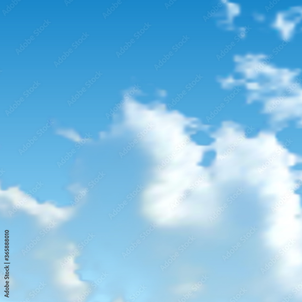 Obraz premium Natural background with cloud on blue sky