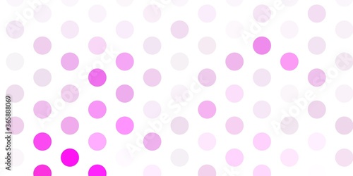 Light pink, yellow vector texture with disks.