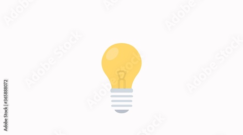 Vector Isolated Illustration of a Lightbulb. Lightbulb Icon. Idea Icon.