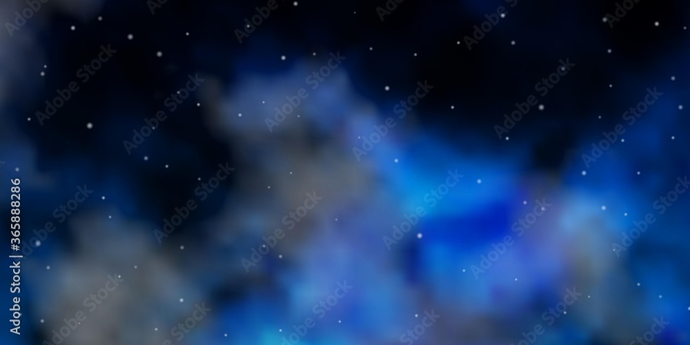 Fototapeta premium Light BLUE vector layout with bright stars. Colorful illustration with abstract gradient stars. Pattern for wrapping gifts.