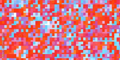 Light Blue, Red vector background with rectangles. Abstract gradient illustration with colorful rectangles. Pattern for commercials, ads. © Guskova