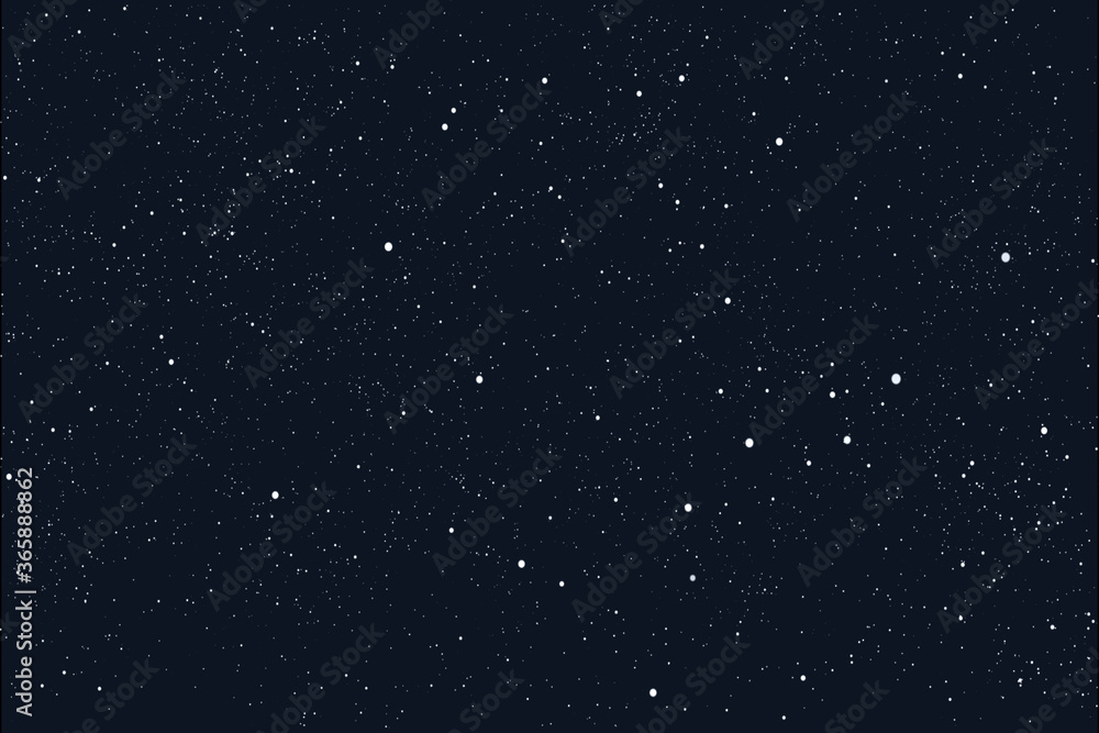 Starry night with stars background