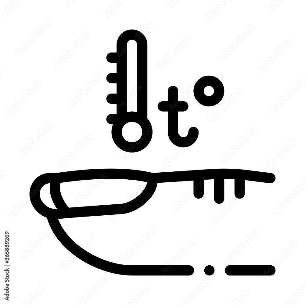 nail file with infection icon vector. nail file with infection sign. isolated contour symbol illustration