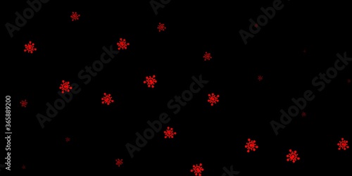 Dark red vector texture with disease symbols.