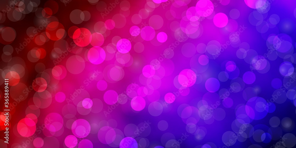 Dark Blue, Red vector pattern with circles. Glitter abstract illustration with colorful drops. New template for your brand book. Dark Blue, Red vector pattern with circles. Glitter abstract illustration with colorful drops. New template for your brand book.