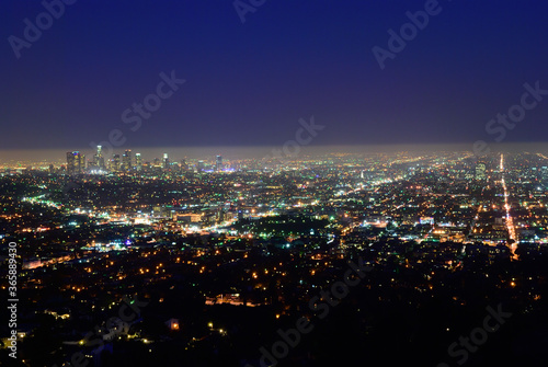 Wallpaper Mural Night Los Angeles Torontodigital.ca