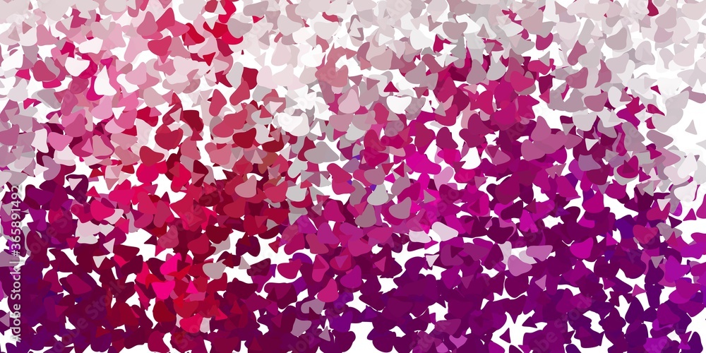 Obraz premium Light purple vector background with random forms.