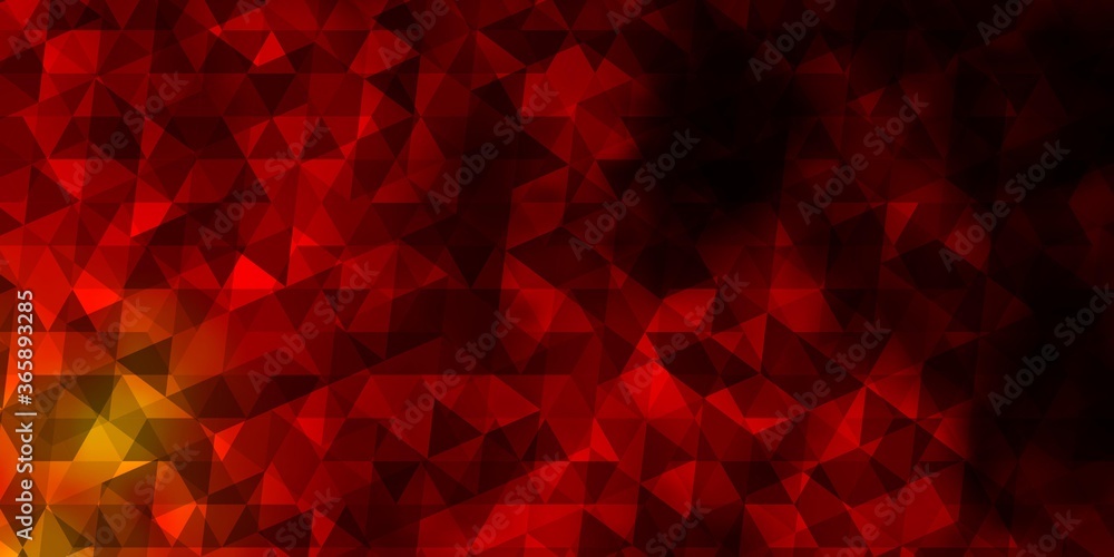 Dark Orange vector background with triangles. Dark Orange vector background with triangles.