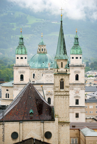 Architecture of the historic city of Salzburg, Salzburger Land, Austria