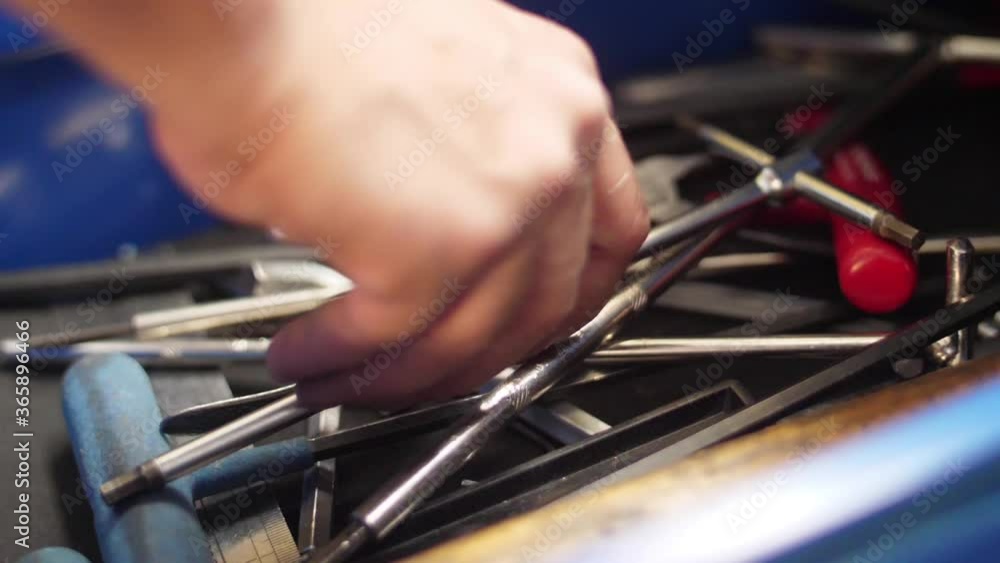 taking tool and close drawer rom storage workbench slow motion taking tool and close drawer rom storage workbench slow motion